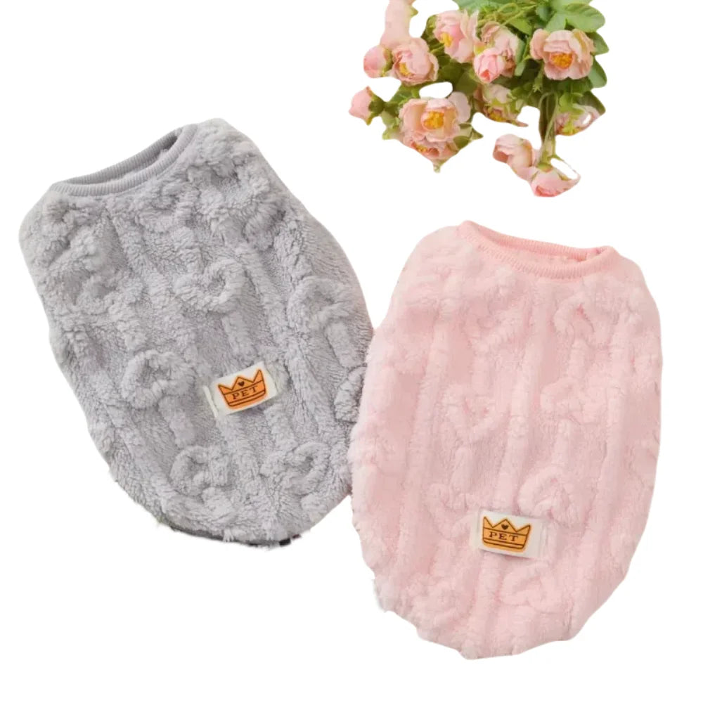 Winter Dog Clothes Small Medium Large Dogs Warm Puppy Coat Cute Soft Pet Vest Lightweight Puppy Sweater Autumn Chihuahua Costume