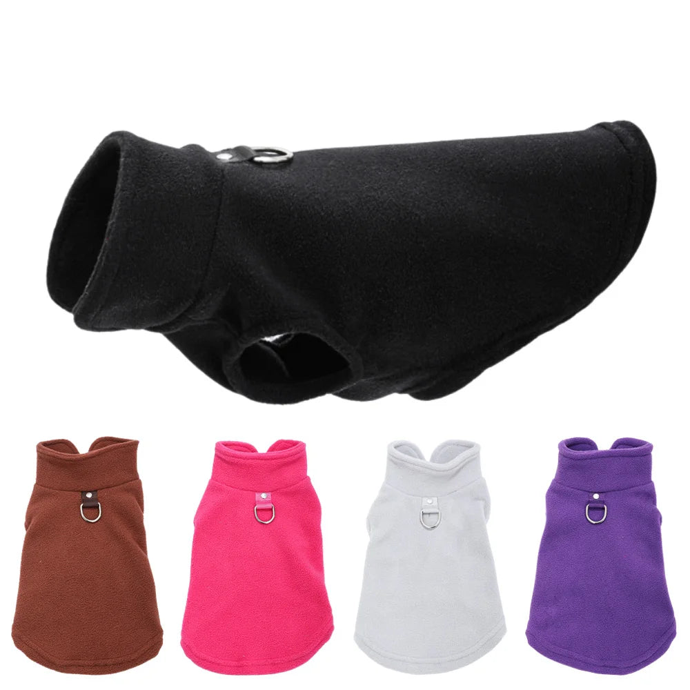 Pet Dog Jacket Coat Cozy Fleece Vest Puppy Kitten Autumn Winter Dog Soft Clothes For Small Medium Dogs Cats Chihuahua Overalls